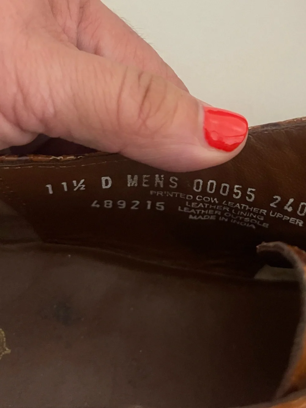 Madison Stacy Adams Anaconda Cognac Brown Textured Leather Lace-Up Oxfords 11.5